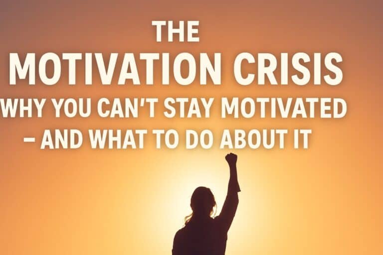 The Motivation Crisis: Why You Can’t Stay Motivated — And What to Do About It