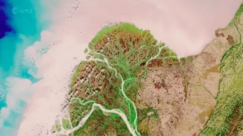 The Yukon River delta in Alaska Fractals Explained: (Fractal Patterns in Nature)