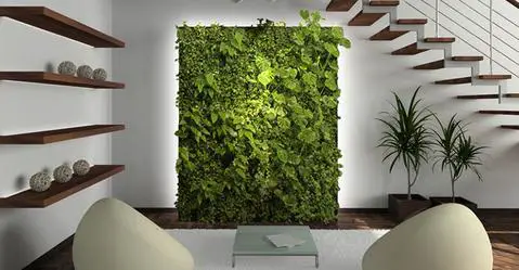 living natural green nature wall The Benefits of Bringing Nature Into Your Home (At Any Level)