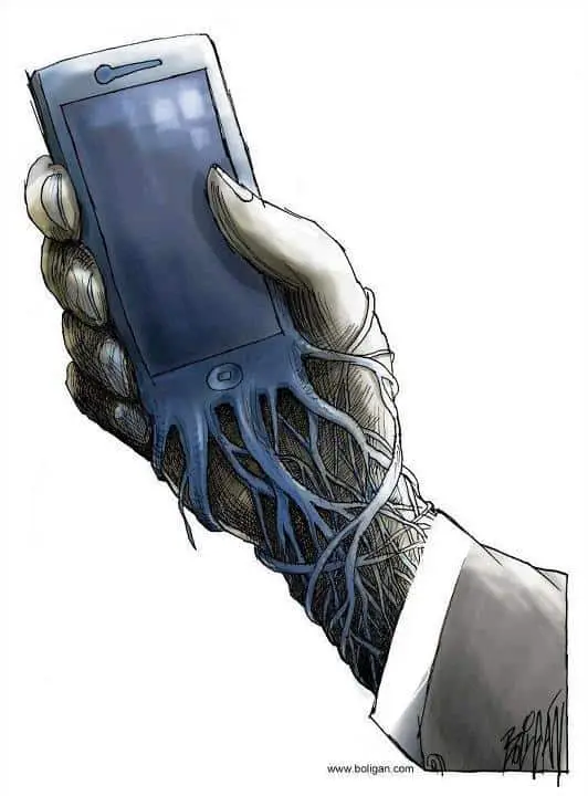 slave to your cell phone mobile phone addiction cell phone slaves technology slaves Using Your Smartphones to Avoid Human Contact (the consequences)