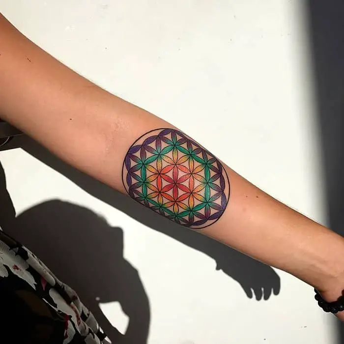 Flower of life tattoo 04 The Flower of Life: Symbolism, Meaning & Origin Explored