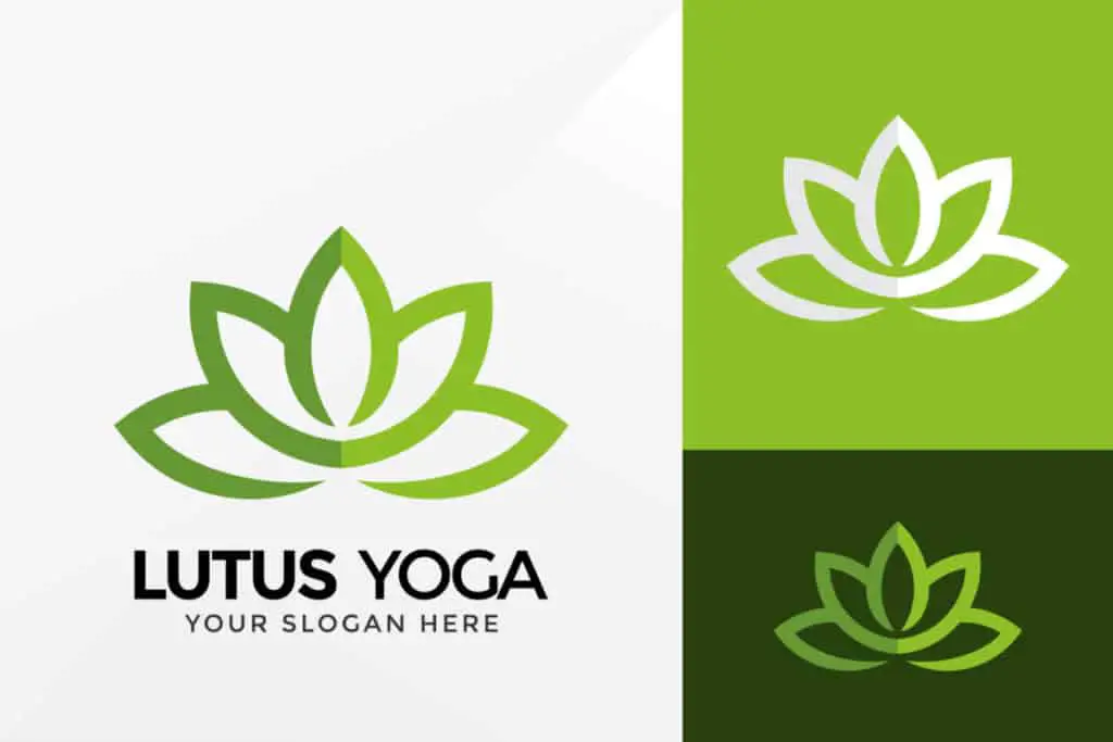 lotus yoga logo design brand identity logos modern logo logo designs illustration template free vector The Lotus Flower: The True Origin & Meaning
