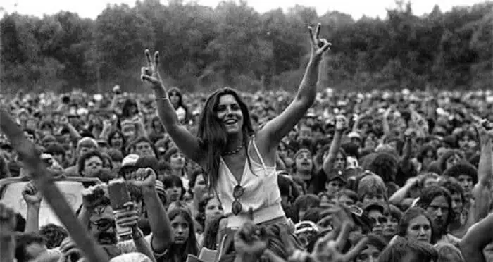 woodstock audience member with peace signs Is Rebellion Good Or Bad For Society