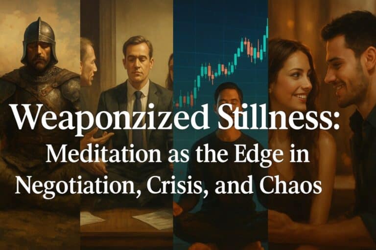 🗡️ Weaponized Stillness: Meditation as the Edge in Negotiation, Crisis, and Chaos